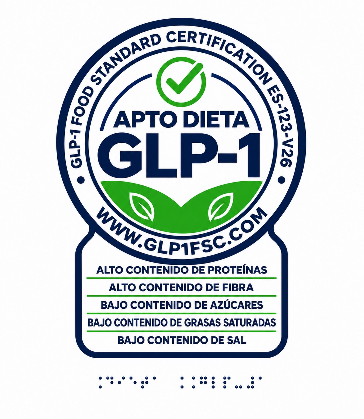 Diseño del sello GLP-1FSC